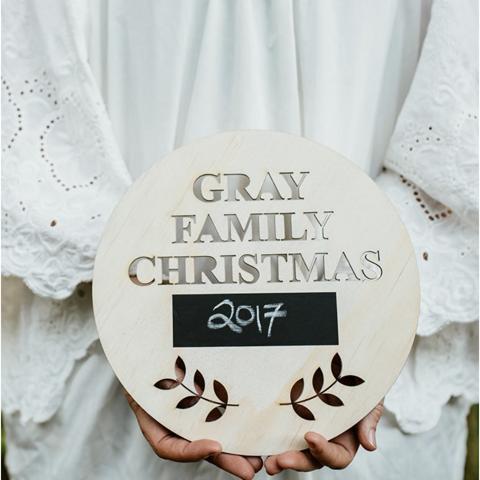 Family Christmas Plaque