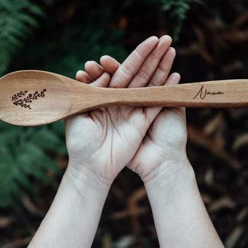 Etched Wooden Spoon