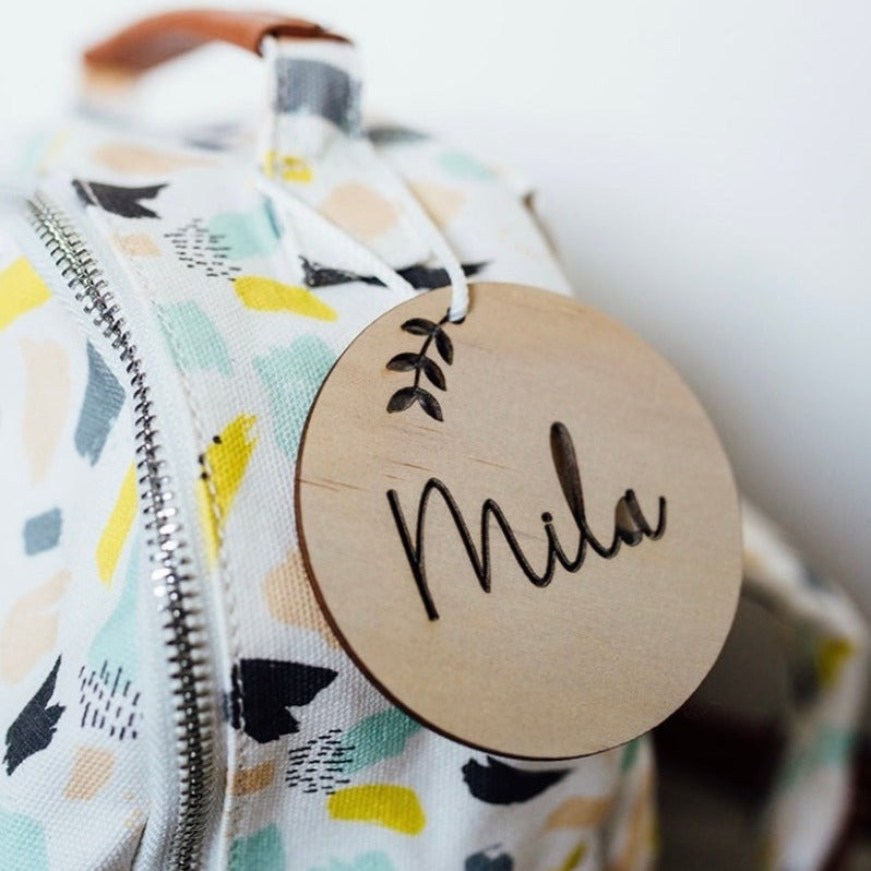 School Bag Tag - Vine